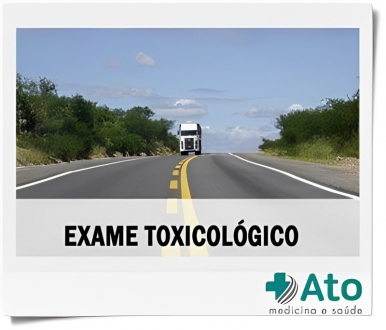 EXAME TOXICOLOGICO CONCURSO E CNH